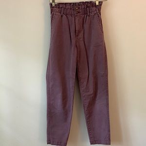 Universal Thread Paperbag High Rise Relaxed Fit Ankle Pants 0 Women’s